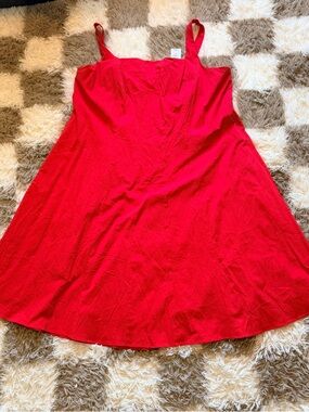 Torrid Belle+Isle Bright Red Sleeveless Dress NWT Sz 24